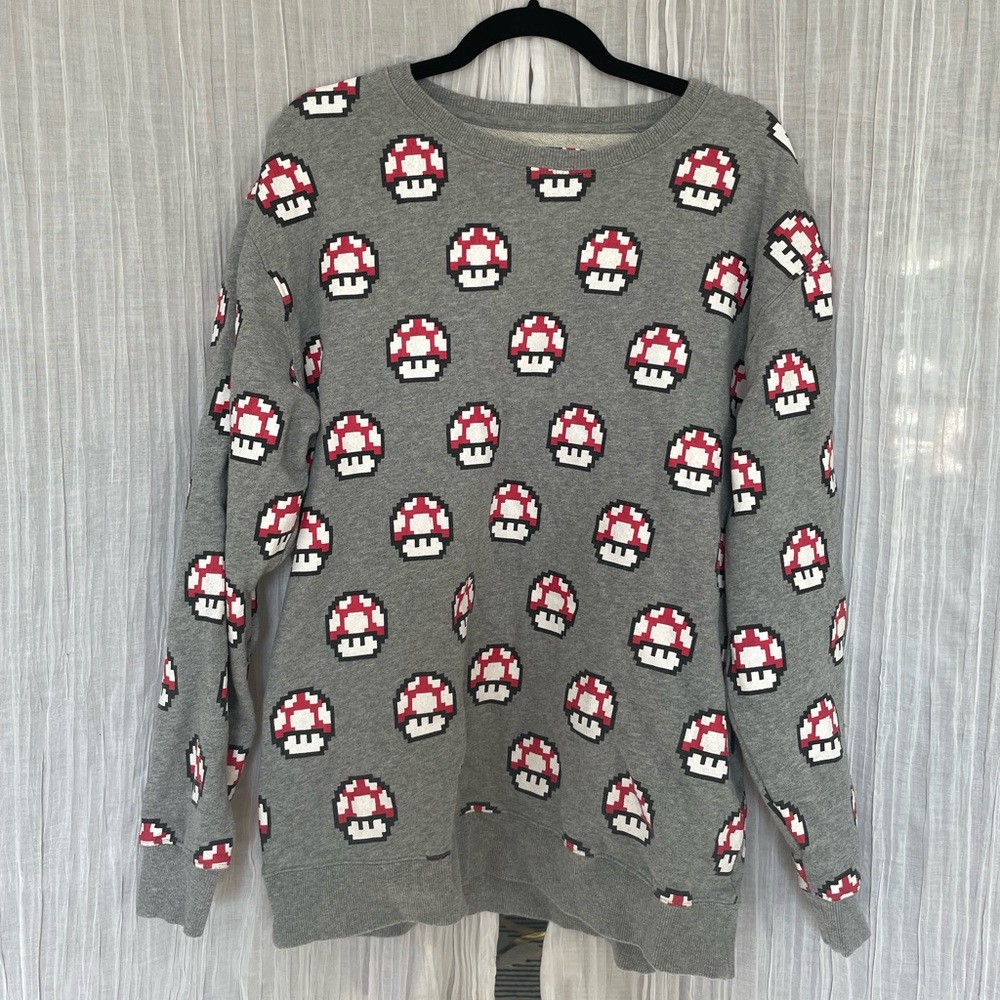 Barney Cools Mario Mushroom Sweatshirt